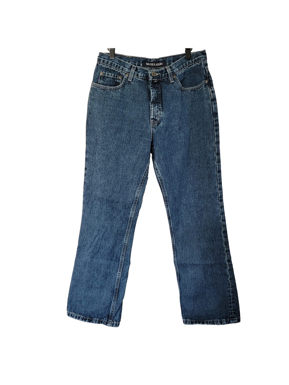Nautica Flare Jeans Womens 12x31 (32x30) Non Stretch Made USA 100% Cotton Preppy
